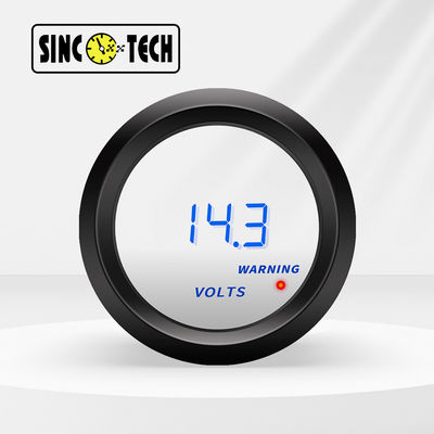 Sinco Tech 6117B Jauge de voiture LED 52 mm Voltmètre Jauge Auto Mobile Mètre Affichage Plastique