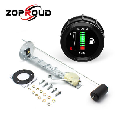 ZOPROUD JAUGE NUMÉRIQUE À DEL POUR NIVEAU DE CARBURANT 12V/24V